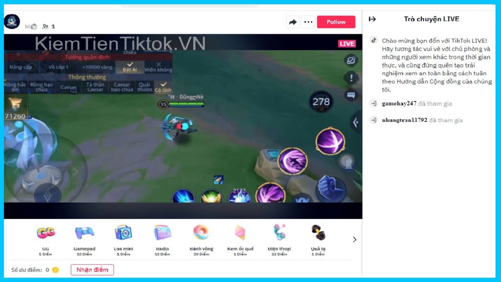 bật live tiktok trên điện thoại mới nhất