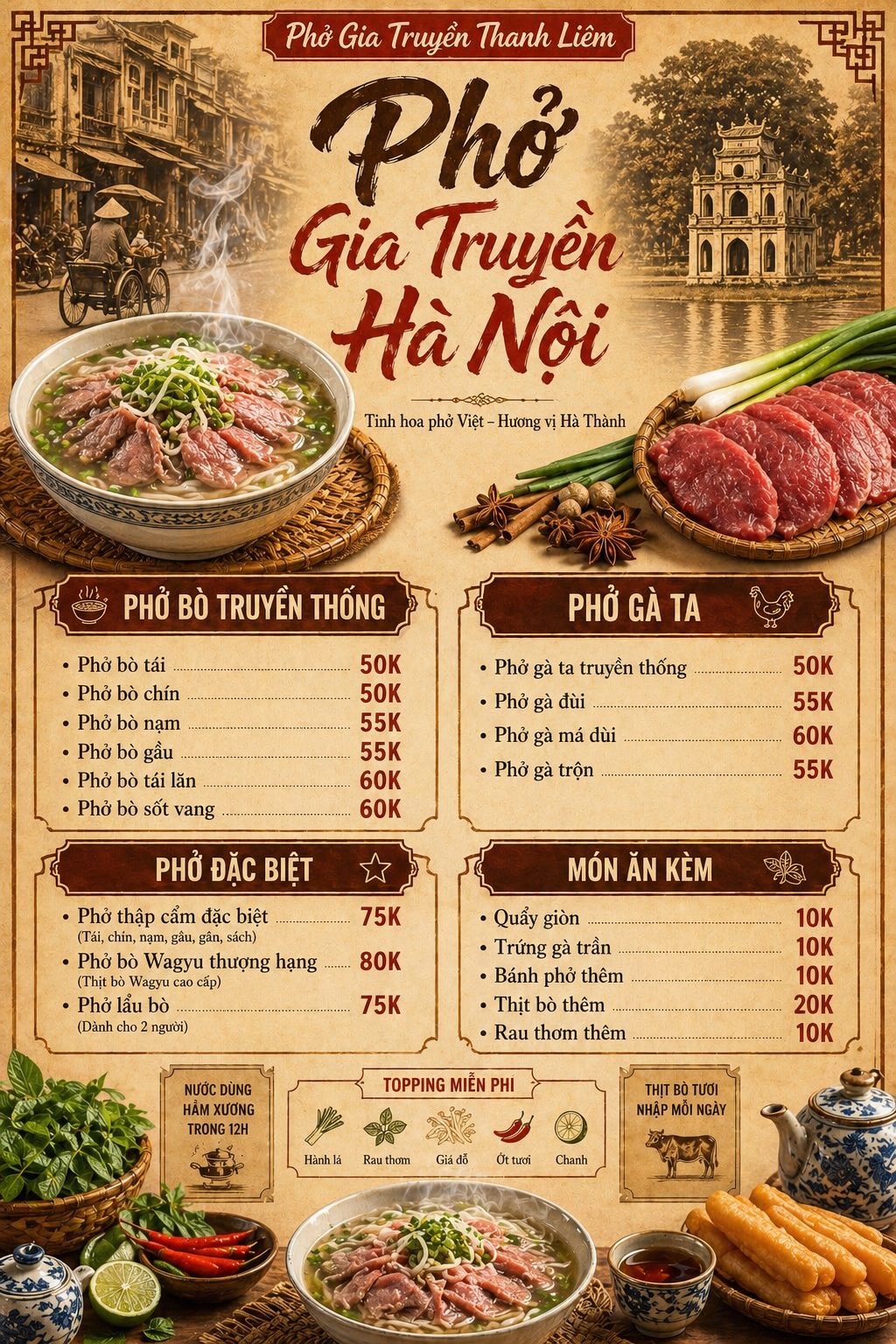 Tạo menu cho quán ăn bằng Chat GPT miễn phí